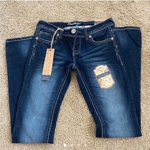 Amethyst low-rise Bootcut jeans